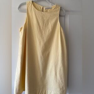 Abercrombie & Fitch high neck linen blend mini dress.